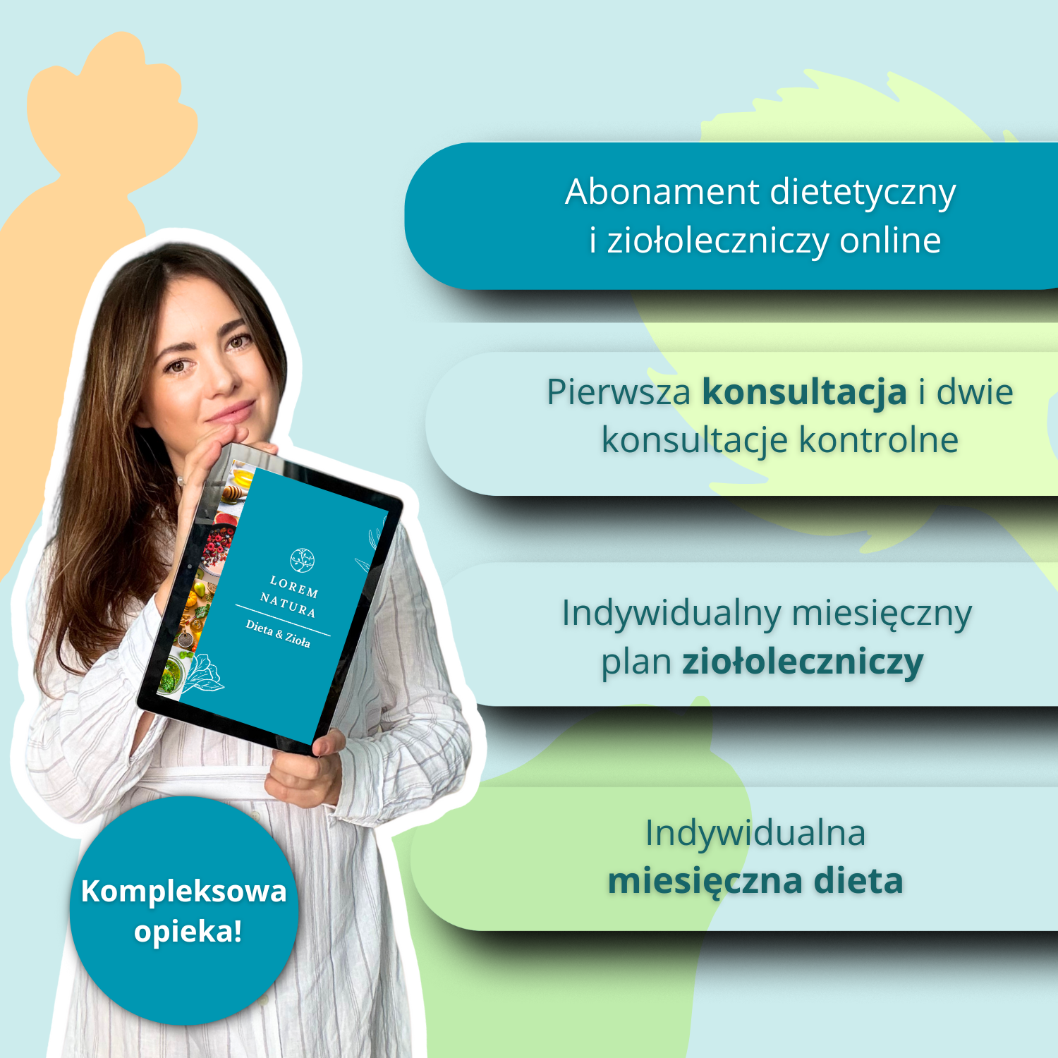 Miesięczny abonament dietetyczny i ziołoleczniczy