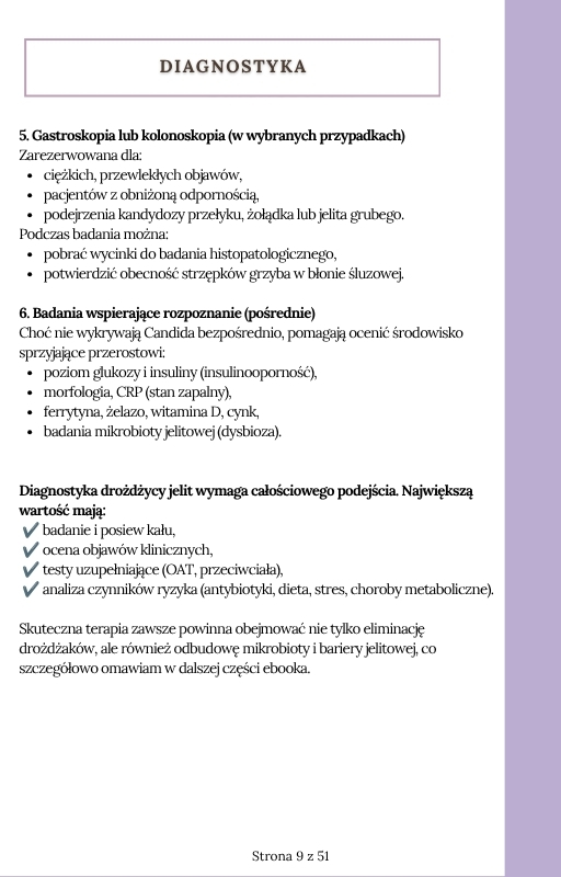 Kandydoza przerost drożdżaków Candida