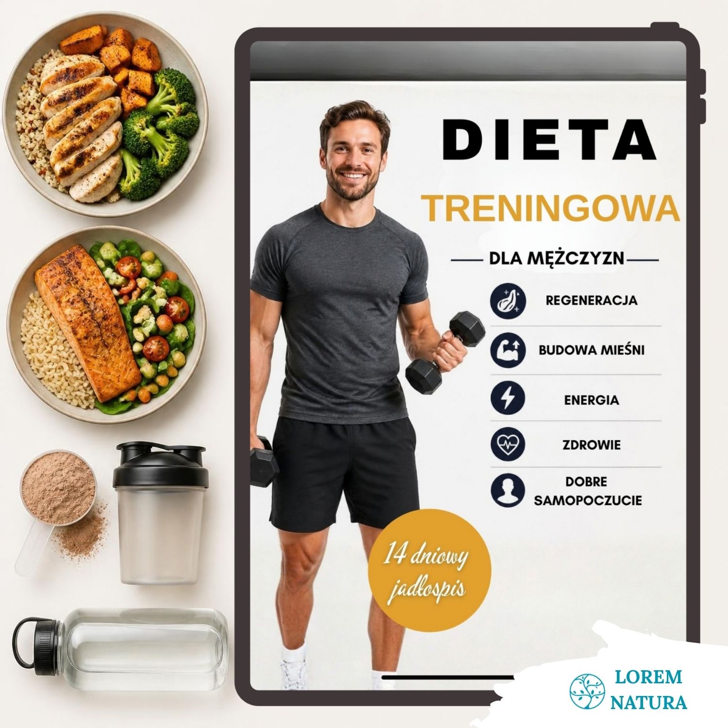 Dieta treningowa dla mężczyzn w rekompozycji